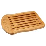 Casa si Gradina - Mobilier - Seturi de mobilier - Seturi bucatarie - Tocator bambus dublu cu colector firimituri, 34x26x2 cm, practic ecologic, natur - Infinity.ro