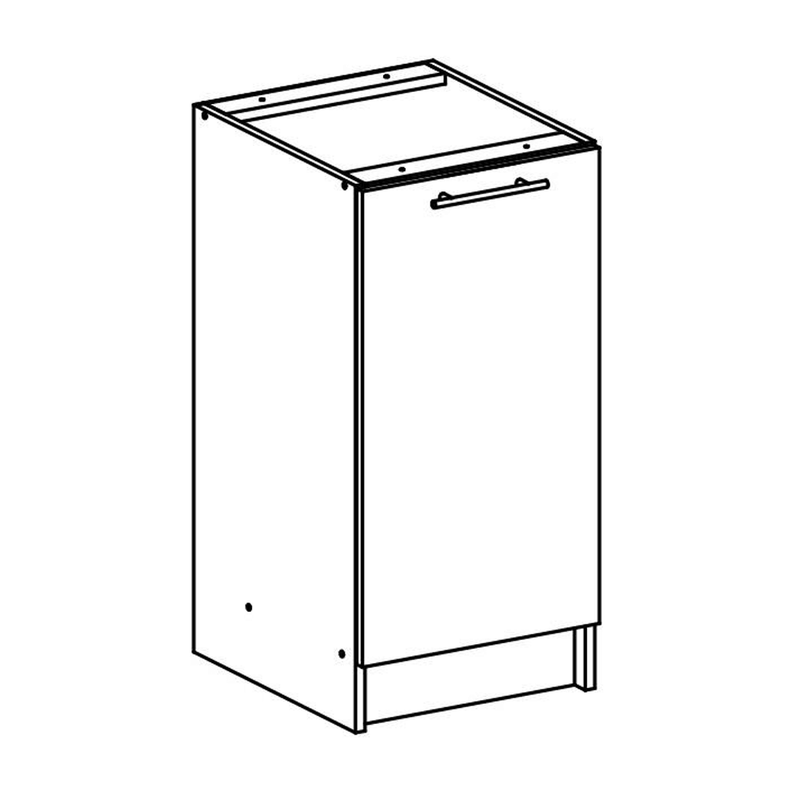Casa si Gradina - Mobilier - Dulapuri si sifoniere - Dulapuri - Dulap inferior, stejar sonoma/alb, dreapta, FABIANA S - 40 - Infinity.ro