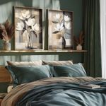 Casa si Gradina - Decoratiuni - Tablouri - Set tablouri MDF cu ramă (2 bucăți) Wallxpert, MDF, ramă din lemn de pin, 70 x 50 x 3.5 cm, multicolor, 856EVL2839 - Infinity.ro
