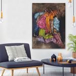 Casa si Gradina - Decoratiuni - Tablouri - Tablou ulei Wallxpert, lemn, 50 x 70 cm, multicolor, 405HND1389 - Infinity.ro