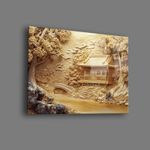 Casa si Gradina - Decoratiuni - Tablouri - Tablou sticlă securizată Wallxpert, sticlă, 30 x 40 cm, multicolor, 544CLR1629 - Infinity.ro
