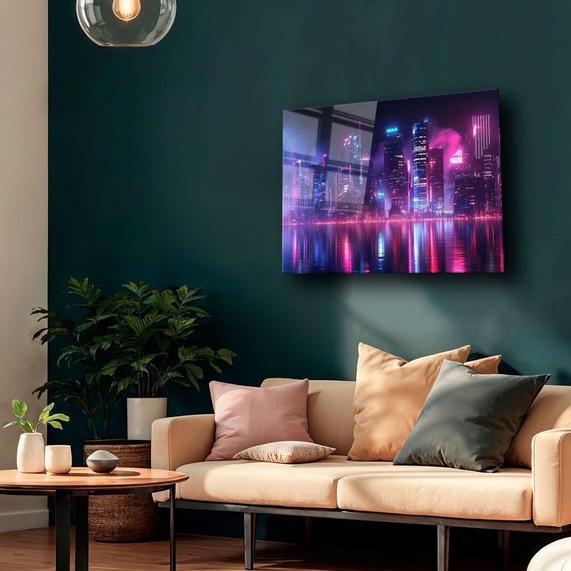 Casa si Gradina - Decoratiuni - Tablouri - Tablou sticlă securizată Wallxpert, sticlă, 30 x 40 cm, multicolor, 544CLR1617 - Infinity.ro