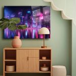 Casa si Gradina - Decoratiuni - Tablouri - Tablou sticlă securizată Wallxpert, sticlă, 30 x 40 cm, multicolor, 544CLR1617 - Infinity.ro