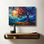 Casa si Gradina - Decoratiuni - Tablouri - Tablou sticlă securizată Wallxpert, sticlă, 30 x 40 cm, multicolor, 544CLR1455 - Infinity.ro
