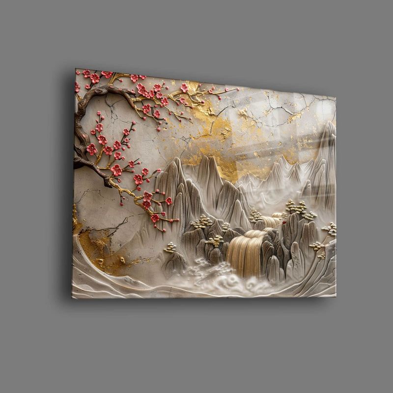 Casa si Gradina - Decoratiuni - Tablouri - Tablou sticlă securizată Wallxpert, sticlă, 30 x 40 cm, multicolor, 544CLR1485 - Infinity.ro