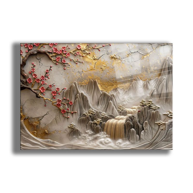 Casa si Gradina - Decoratiuni - Tablouri - Tablou sticlă securizată Wallxpert, sticlă, 30 x 40 cm, multicolor, 544CLR1485 - Infinity.ro