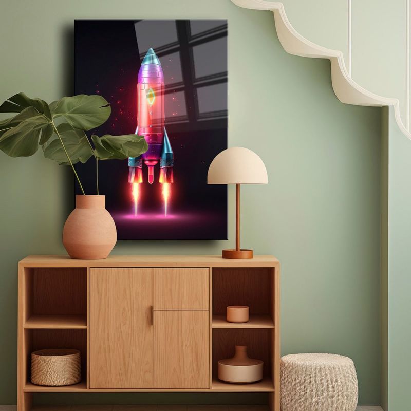 Casa si Gradina - Decoratiuni - Tablouri - Tablou sticlă securizată Wallxpert, sticlă, 30 x 40 cm, multicolor, 544CLR1389 - Infinity.ro