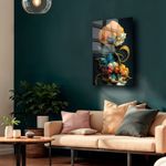 Casa si Gradina - Decoratiuni - Tablouri - Tablou sticlă securizată Wallxpert, sticlă, 30 x 40 cm, multicolor, 544CLR1377 - Infinity.ro