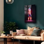Casa si Gradina - Decoratiuni - Tablouri - Tablou sticlă securizată Wallxpert, sticlă, 30 x 40 cm, multicolor, 544CLR1389 - Infinity.ro