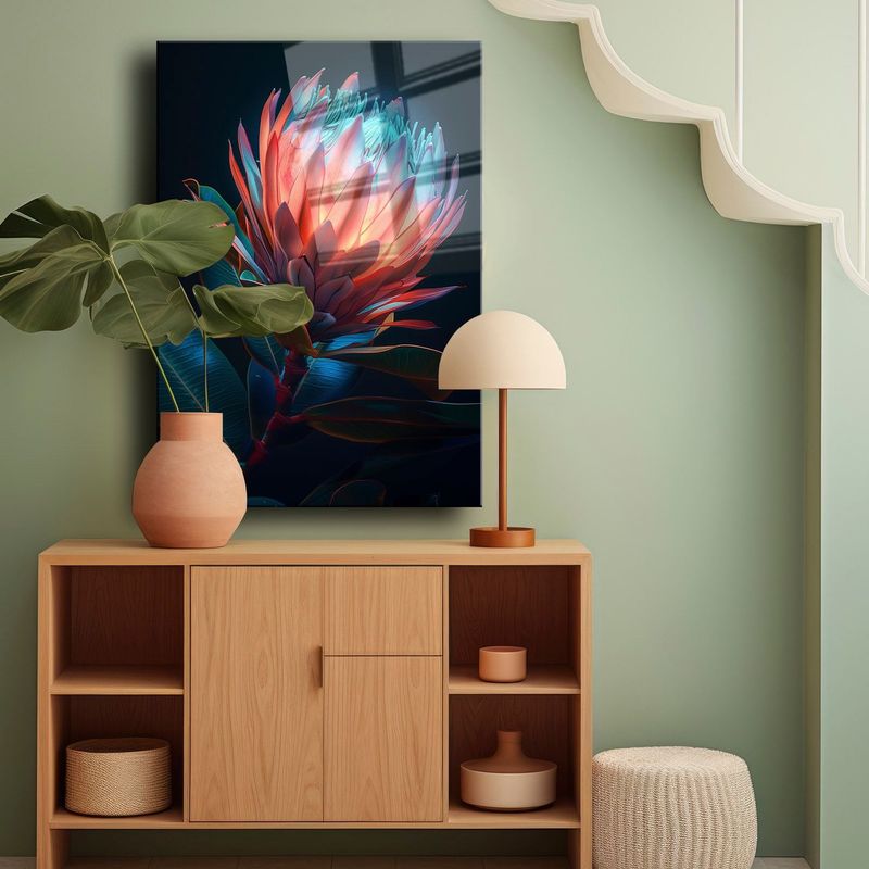 Casa si Gradina - Decoratiuni - Tablouri - Tablou sticlă securizată Wallxpert, sticlă, 30 x 40 cm, multicolor, 544CLR1413 - Infinity.ro