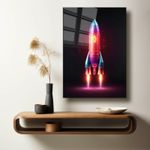 Casa si Gradina - Decoratiuni - Tablouri - Tablou sticlă securizată Wallxpert, sticlă, 30 x 40 cm, multicolor, 544CLR1389 - Infinity.ro