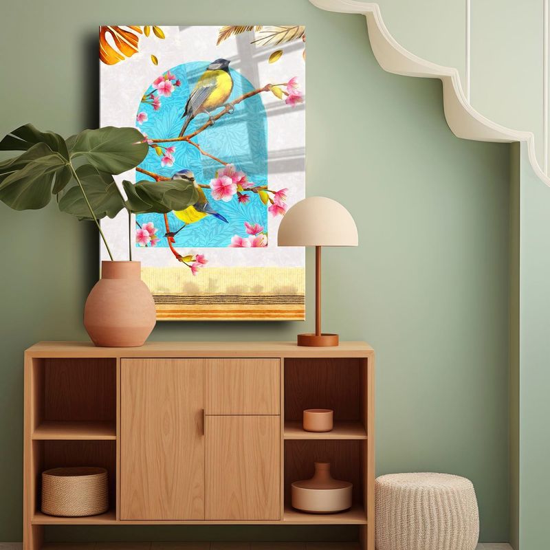 Casa si Gradina - Decoratiuni - Tablouri - Tablou sticlă securizată Wallxpert, sticlă, 30 x 40 cm, multicolor, 544CLR1323 - Infinity.ro
