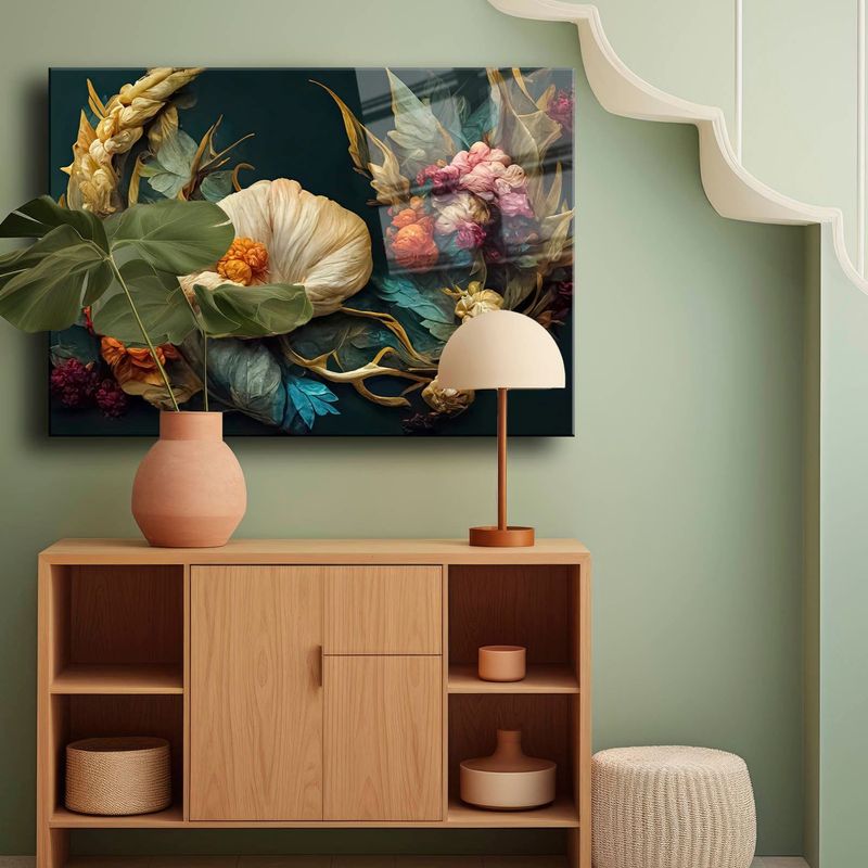 Casa si Gradina - Decoratiuni - Tablouri - Tablou sticlă securizată Wallxpert, sticlă, 30 x 40 cm, multicolor, 544CLR1359 - Infinity.ro