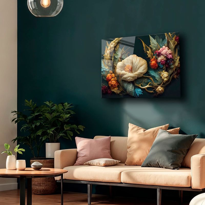 Casa si Gradina - Decoratiuni - Tablouri - Tablou sticlă securizată Wallxpert, sticlă, 30 x 40 cm, multicolor, 544CLR1359 - Infinity.ro