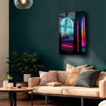 Casa si Gradina - Decoratiuni - Tablouri - Tablou sticlă securizată Wallxpert, sticlă, 30 x 40 cm, multicolor, 544CLR1125 - Infinity.ro