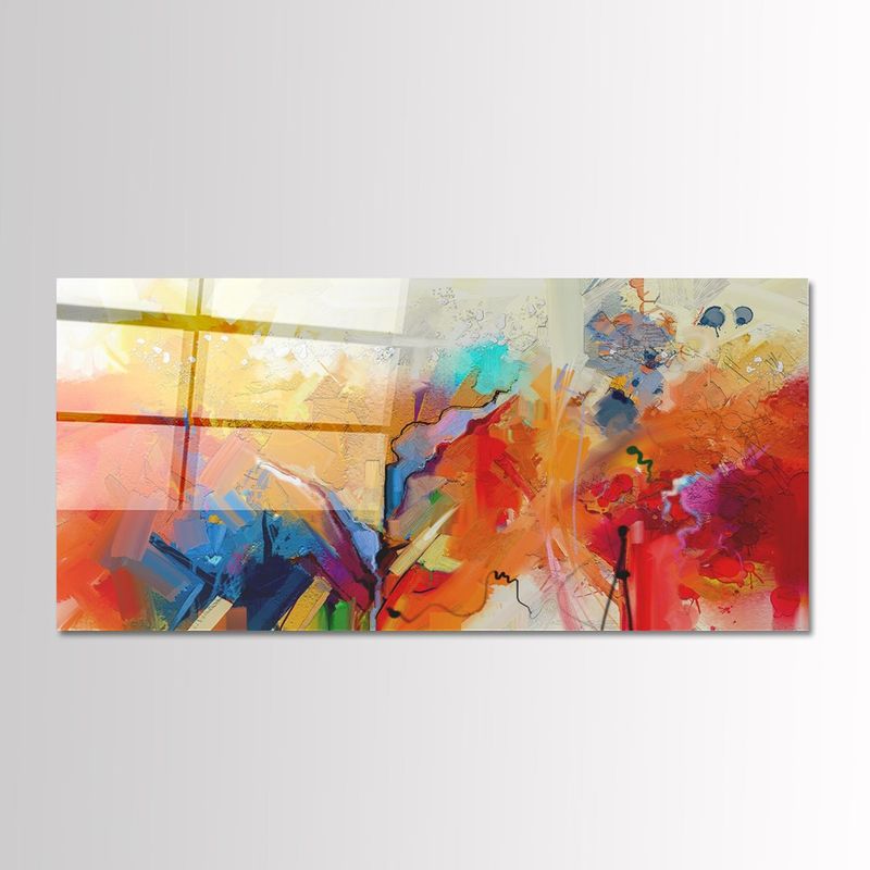 Casa si Gradina - Decoratiuni - Tablouri - Tablou sticlă securizată Wallxpert, sticlă, 50 x 120 cm, multicolor, 407MGN1181 - Infinity.ro