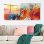 Casa si Gradina - Decoratiuni - Tablouri - Tablou sticlă securizată Wallxpert, sticlă, 50 x 120 cm, multicolor, 407MGN1181 - Infinity.ro