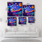 Casa si Gradina - Decoratiuni - Tablouri - Tablou sticlă securizată Wallxpert, sticlă, 80 x 80 cm, multicolor, 642BTH1311 - Infinity.ro
