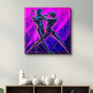 Tablou sticlă securizată Wallxpert, sticlă, 80 x 80 cm, multicolor, 642BTH1286