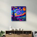 Casa si Gradina - Decoratiuni - Tablouri - Tablou sticlă securizată Wallxpert, sticlă, 80 x 80 cm, multicolor, 642BTH1311 - Infinity.ro