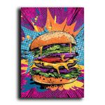 Casa si Gradina - Decoratiuni - Tablouri - Tablou pe pânză Wallxpert, lemn, 70 x 100 cm, multicolor, 649THL1188 - Infinity.ro