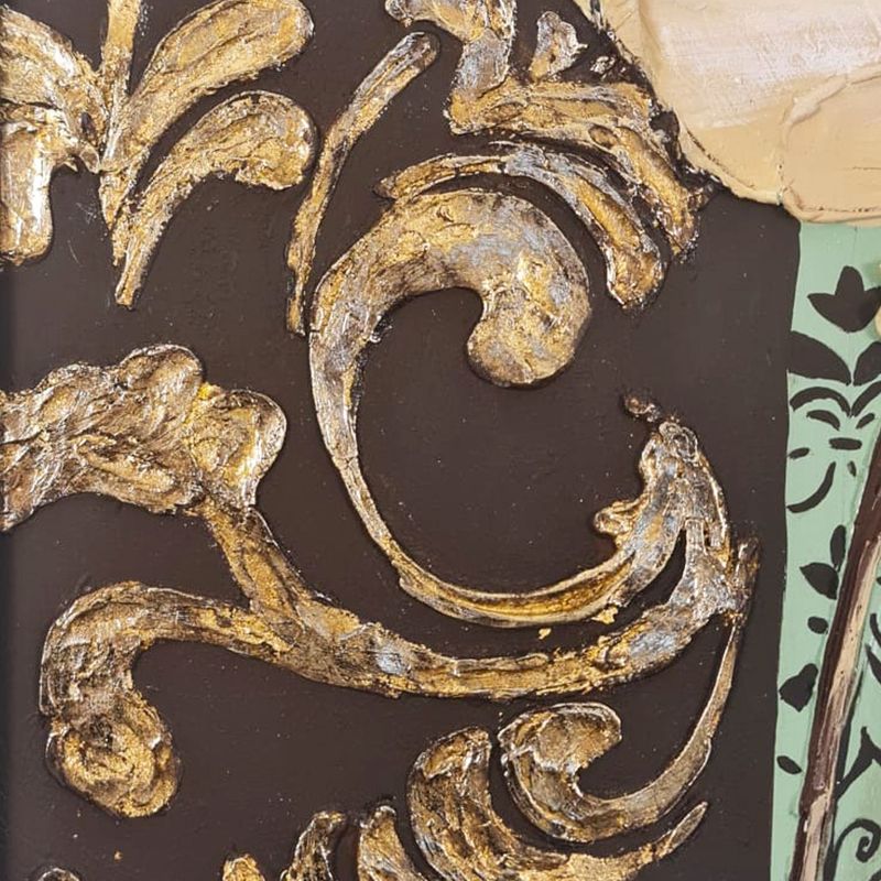 Casa si Gradina - Decoratiuni - Tablouri - Tablou ulei Wallxpert, lemn, 70 x 70 cm, multicolor, 405HND1443 - Infinity.ro