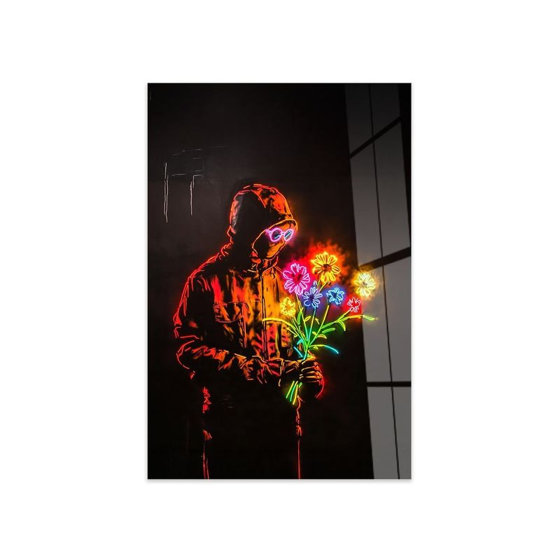 Casa si Gradina - Decoratiuni - Tablouri - Tablou sticlă securizată Wallxpert, sticlă, 70 x 100 cm, multicolor, 975GSR1410 - Infinity.ro