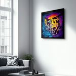 Casa si Gradina - Decoratiuni - Tablouri - Tablou sticlă securizată Wallxpert, sticlă, 100 x 100 cm, multicolor, 642BTH1317 - Infinity.ro