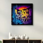 Casa si Gradina - Decoratiuni - Tablouri - Tablou sticlă securizată Wallxpert, sticlă, 100 x 100 cm, multicolor, 642BTH1317 - Infinity.ro