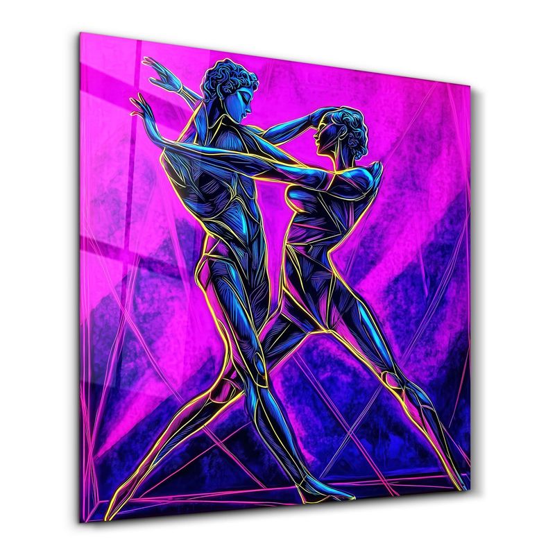 Casa si Gradina - Decoratiuni - Tablouri - Tablou sticlă securizată Wallxpert, sticlă, 100 x 100 cm, multicolor, 642BTH1287 - Infinity.ro