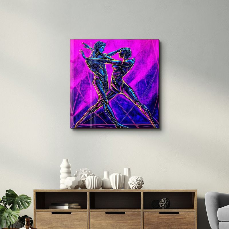 Casa si Gradina - Decoratiuni - Tablouri - Tablou sticlă securizată Wallxpert, sticlă, 100 x 100 cm, multicolor, 642BTH1287 - Infinity.ro