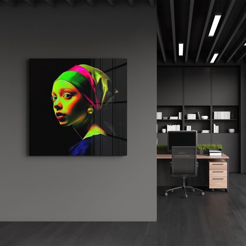Casa si Gradina - Decoratiuni - Tablouri - Tablou sticlă securizată Wallxpert, sticlă, 100 x 100 cm, multicolor, 642BTH1282 - Infinity.ro