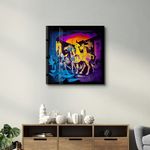 Casa si Gradina - Decoratiuni - Tablouri - Tablou sticlă securizată Wallxpert, sticlă, 100 x 100 cm, multicolor, 642BTH1317 - Infinity.ro