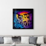 Casa si Gradina - Decoratiuni - Tablouri - Tablou sticlă securizată Wallxpert, sticlă, 100 x 100 cm, multicolor, 642BTH1317 - Infinity.ro
