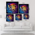 Casa si Gradina - Decoratiuni - Tablouri - Tablou sticlă securizată Wallxpert, sticlă, 100 x 100 cm, multicolor, 642BTH1317 - Infinity.ro