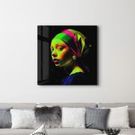 Casa si Gradina - Decoratiuni - Tablouri - Tablou sticlă securizată Wallxpert, sticlă, 100 x 100 cm, multicolor, 642BTH1282 - Infinity.ro