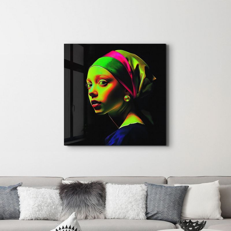 Casa si Gradina - Decoratiuni - Tablouri - Tablou sticlă securizată Wallxpert, sticlă, 100 x 100 cm, multicolor, 642BTH1282 - Infinity.ro