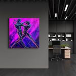 Casa si Gradina - Decoratiuni - Tablouri - Tablou sticlă securizată Wallxpert, sticlă, 100 x 100 cm, multicolor, 642BTH1287 - Infinity.ro