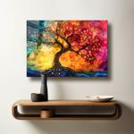 Casa si Gradina - Decoratiuni - Tablouri - Tablou sticlă securizată Wallxpert, sticlă, 70 x 100 cm, multicolor, 544CLR1466 - Infinity.ro