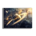Casa si Gradina - Decoratiuni - Tablouri - Tablou sticlă securizată Wallxpert, sticlă, 70 x 100 cm, multicolor, 544CLR1658 - Infinity.ro