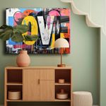 Casa si Gradina - Decoratiuni - Tablouri - Tablou sticlă securizată Wallxpert, sticlă, 70 x 100 cm, multicolor, 544CLR1580 - Infinity.ro