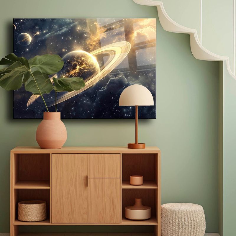 Casa si Gradina - Decoratiuni - Tablouri - Tablou sticlă securizată Wallxpert, sticlă, 70 x 100 cm, multicolor, 544CLR1658 - Infinity.ro