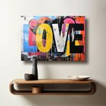 Casa si Gradina - Decoratiuni - Tablouri - Tablou sticlă securizată Wallxpert, sticlă, 70 x 100 cm, multicolor, 544CLR1580 - Infinity.ro