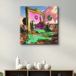 Casa si Gradina - Decoratiuni - Tablouri - Tablou sticlă securizată Wallxpert, sticlă, 100 x 100 cm, multicolor, 642BTH1297 - Infinity.ro