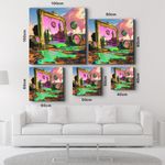 Casa si Gradina - Decoratiuni - Tablouri - Tablou sticlă securizată Wallxpert, sticlă, 100 x 100 cm, multicolor, 642BTH1297 - Infinity.ro