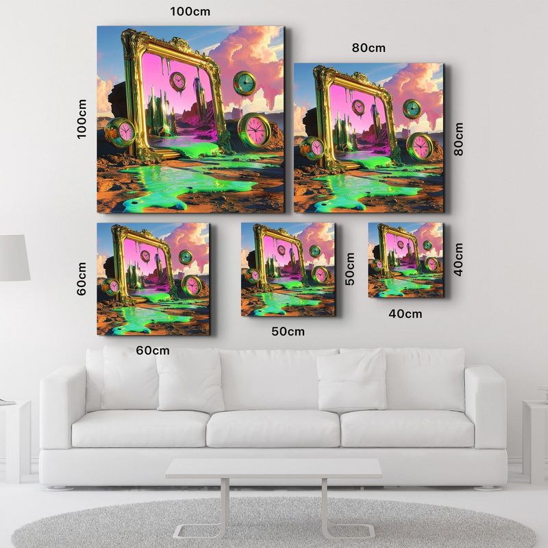 Casa si Gradina - Decoratiuni - Tablouri - Tablou sticlă securizată Wallxpert, sticlă, 100 x 100 cm, multicolor, 642BTH1297 - Infinity.ro