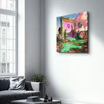 Casa si Gradina - Decoratiuni - Tablouri - Tablou sticlă securizată Wallxpert, sticlă, 100 x 100 cm, multicolor, 642BTH1297 - Infinity.ro