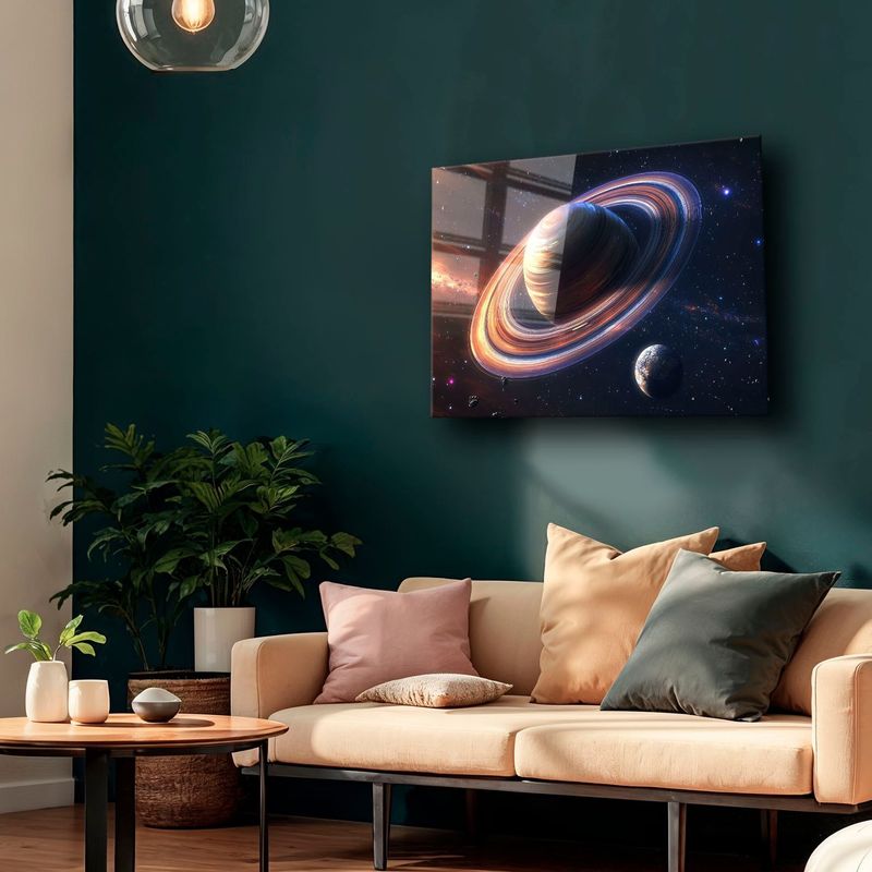 Casa si Gradina - Decoratiuni - Tablouri - Tablou sticlă securizată Wallxpert, sticlă, 70 x 100 cm, multicolor, 544CLR1652 - Infinity.ro