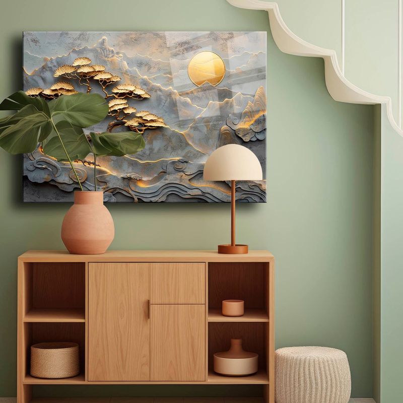 Casa si Gradina - Decoratiuni - Tablouri - Tablou sticlă securizată Wallxpert, sticlă, 70 x 100 cm, multicolor, 544CLR1550 - Infinity.ro