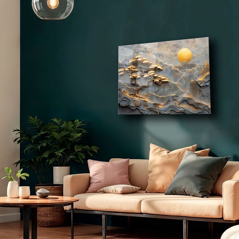 Casa si Gradina - Decoratiuni - Tablouri - Tablou sticlă securizată Wallxpert, sticlă, 70 x 100 cm, multicolor, 544CLR1550 - Infinity.ro